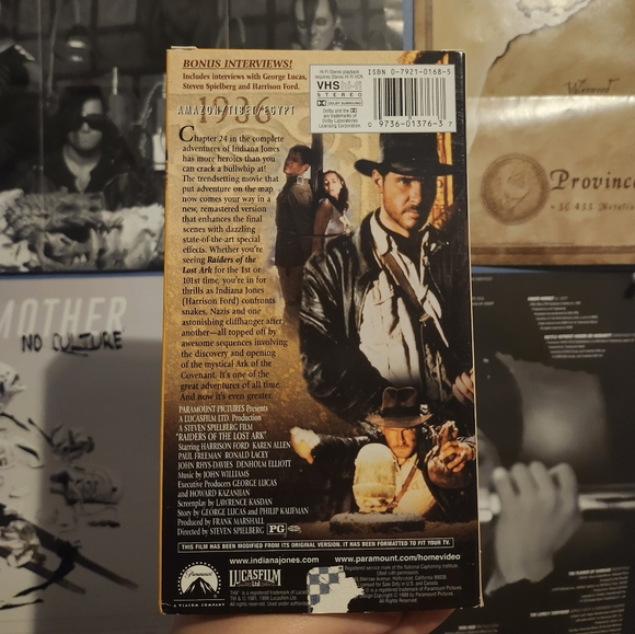 Indiana Jones Trilogy VHS Collection Box Set - Picture 8 of 13